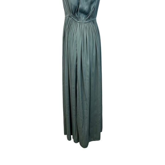 Modern Citizen Aileen Tie Shoulder Pleated Midi Dress Slate Blue Women’s Size S - Picture 7 of 13